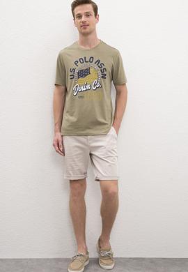 Erkek Haki T-shirt - 50219186025