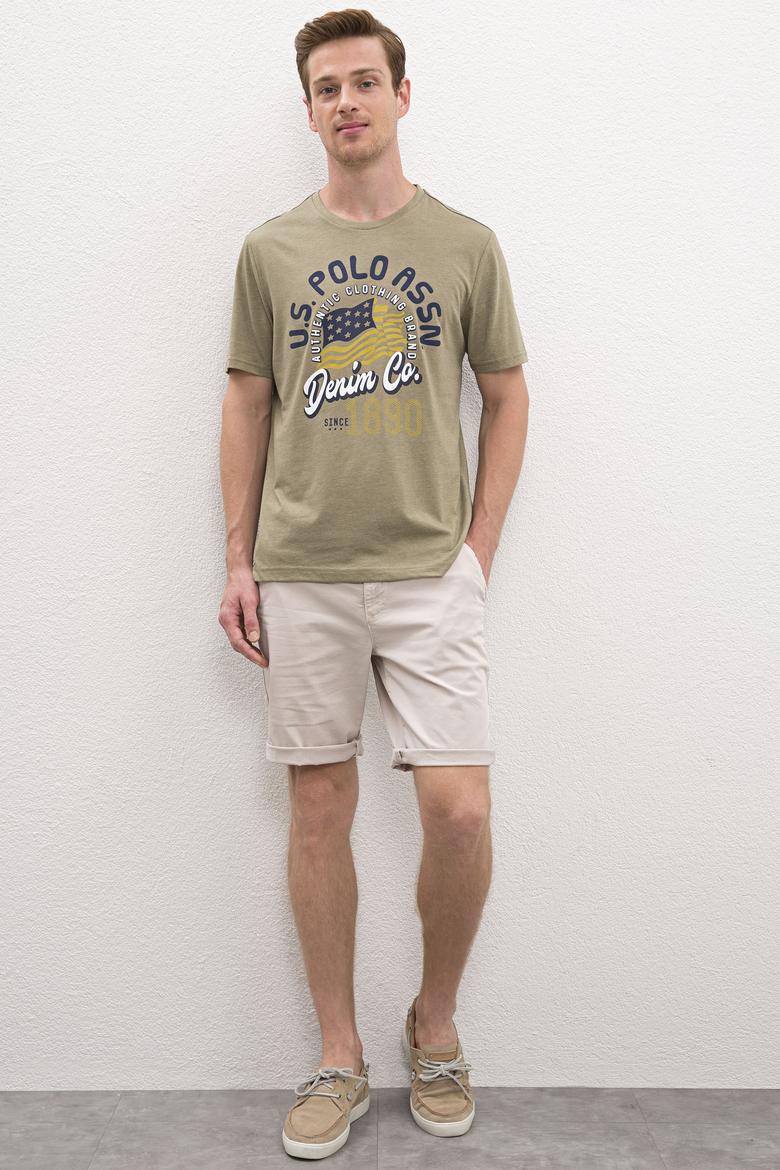 Erkek Haki T-shirt - 50219186025