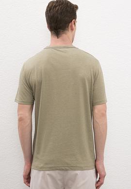 Erkek Haki T-shirt - 50219186025