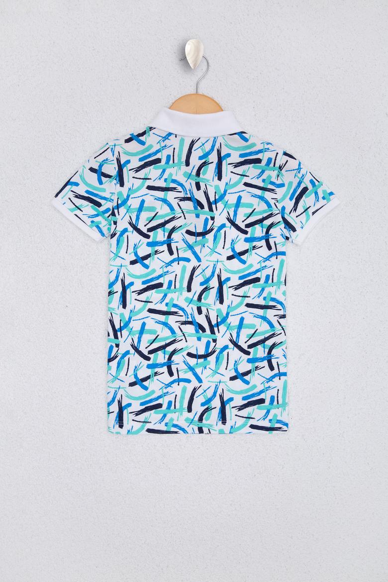 Erkek Çocuk Yeşil Polo Yaka Tişört - 50220427015