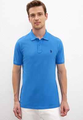 Erkek Kobalt Basic Polo Yaka Tişört - 50217612220