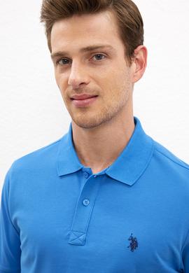 Erkek Kobalt Basic Polo Yaka Tişört - 50217612220