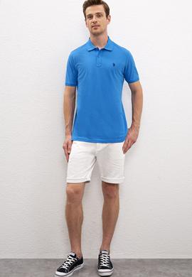 Erkek Kobalt Basic Polo Yaka Tişört - 50217612220