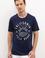 Erkek Lacivert Bisiklet Yaka T-Shirt