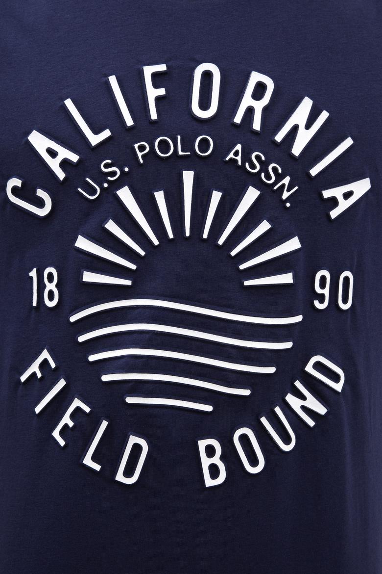 Erkek Lacivert Bisiklet Yaka T-Shirt - 50219173001