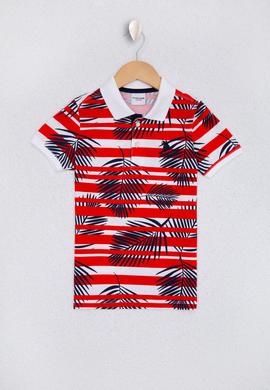 Erkek Çocuk Kırmızı Polo Yaka Tişört - 50220607016