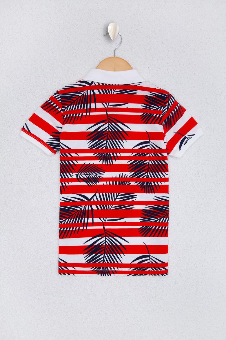 Erkek Çocuk Kırmızı Polo Yaka Tişört - 50220607016