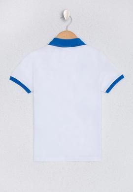 Erkek Çocuk Beyaz Polo Yaka Tişört - 50220326027
