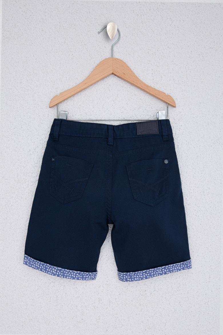 Erkek Çocuk İndigo Dokuma Şort - 50218391034