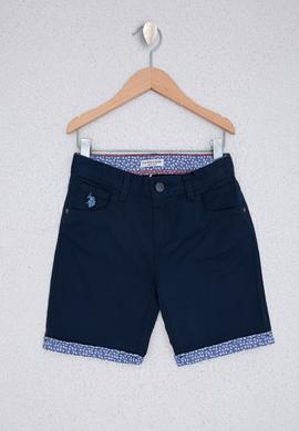 Erkek Çocuk İndigo Dokuma Şort - 50218391034
