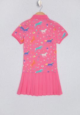 Kız Çocuk Pembe Örme Elbise - 50218964038