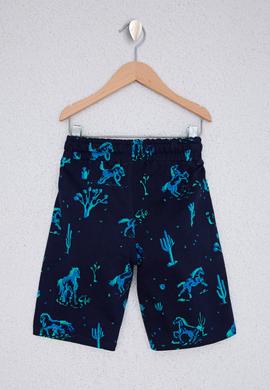 Çocuk Lacivert Örme Şort - 50220291014
