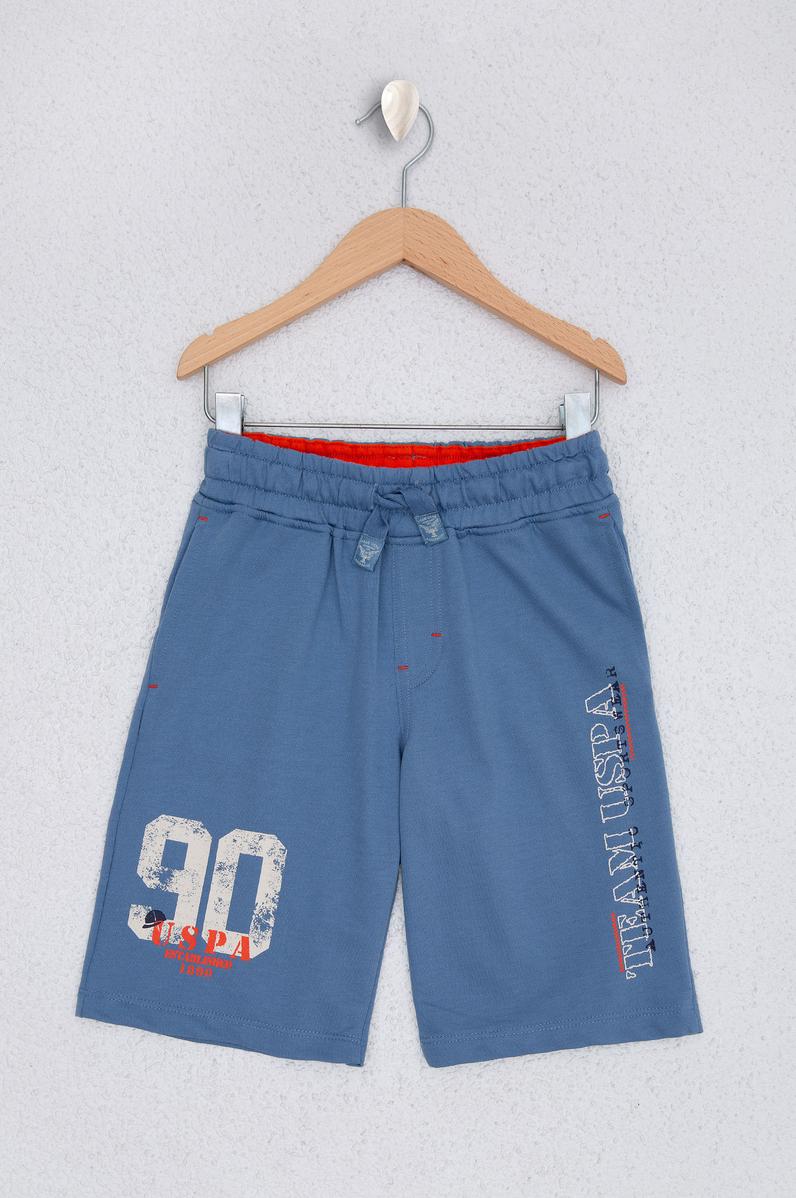Çocuk Mavi Örme Şort