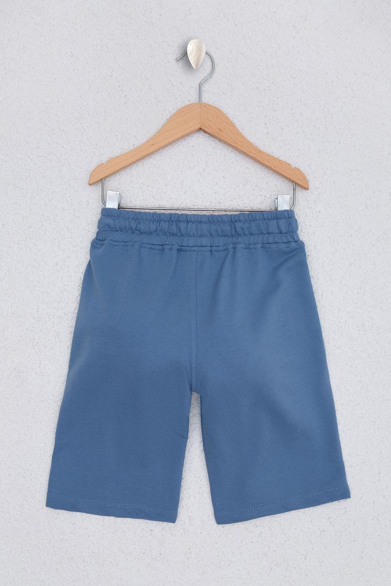 Çocuk Mavi Örme Şort - 50220282017