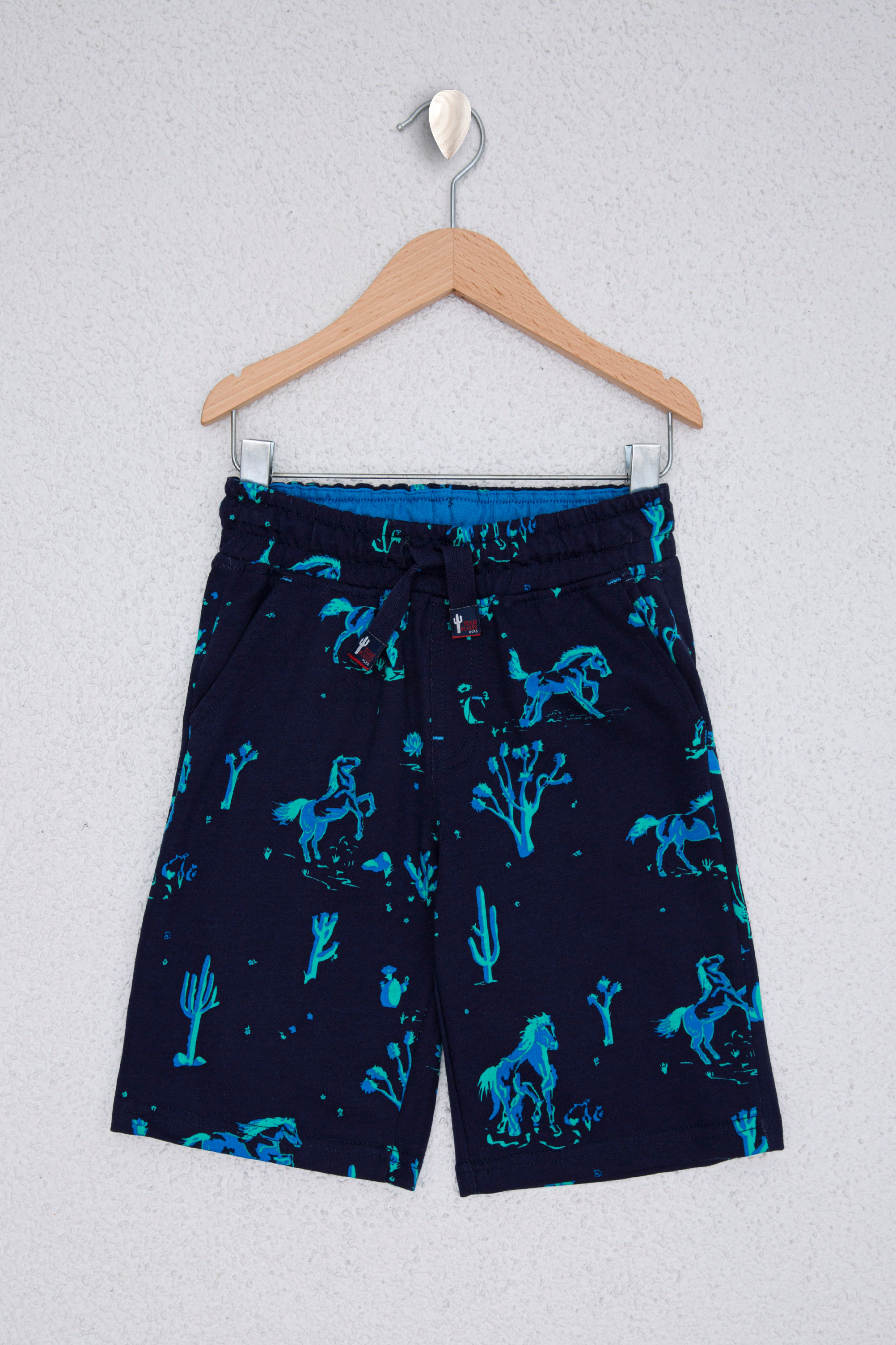 Çocuk Lacivert Örme Şort