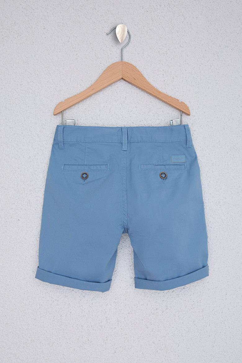 Erkek Çocuk Açık İndigo Dokuma Şort - 50218392029