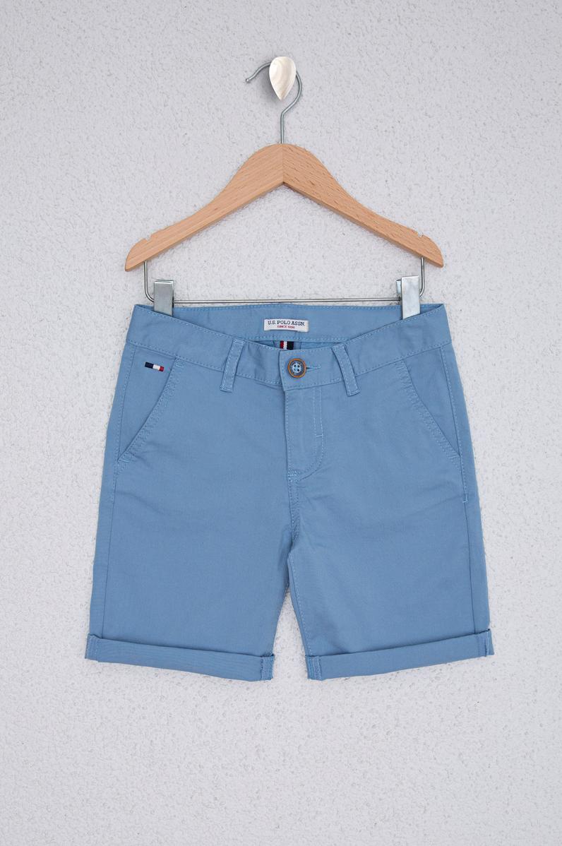 Erkek Çocuk Açık İndigo Dokuma Şort