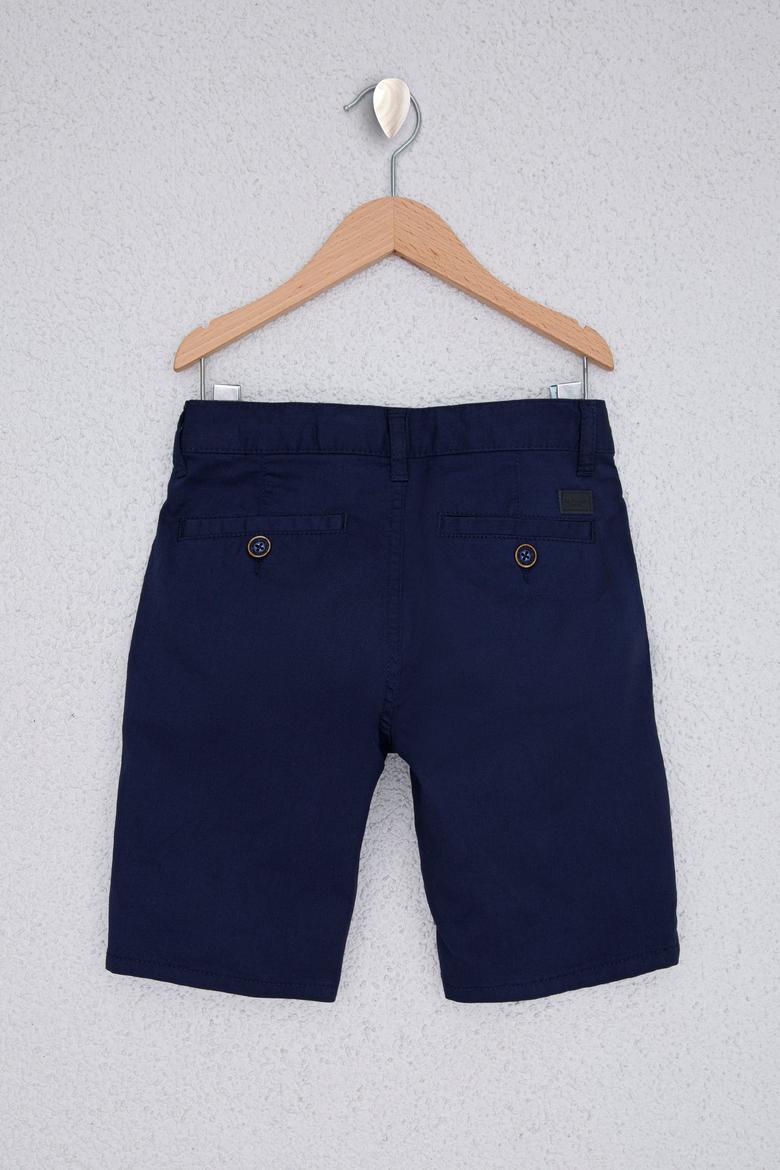 Erkek Çocuk Lacivert Dokuma Bermuda Capri - 50218392041
