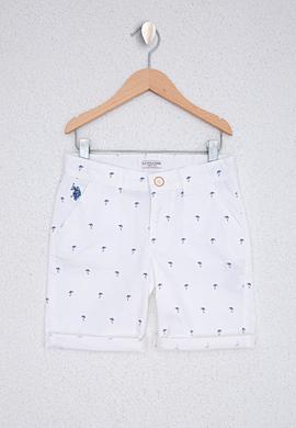 Erkek Çocuk Beyaz Dokuma Şort - 50218607042