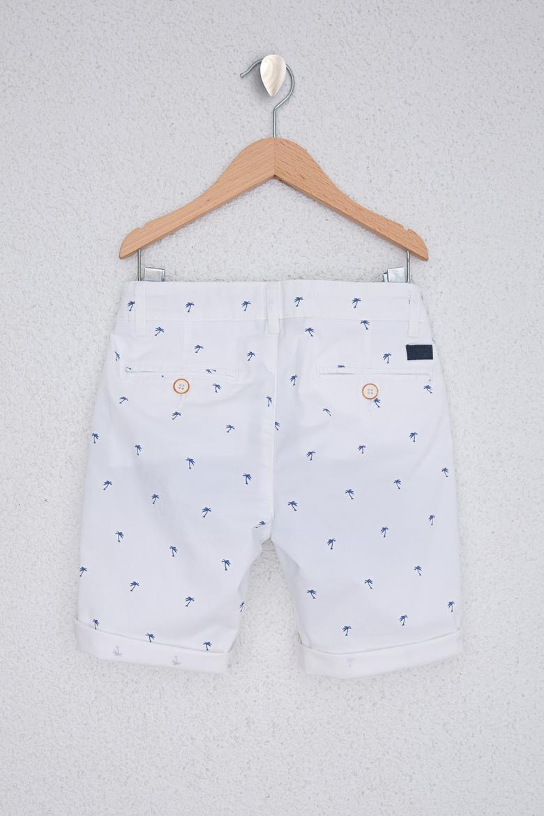 Erkek Çocuk Beyaz Dokuma Şort - 50218607042