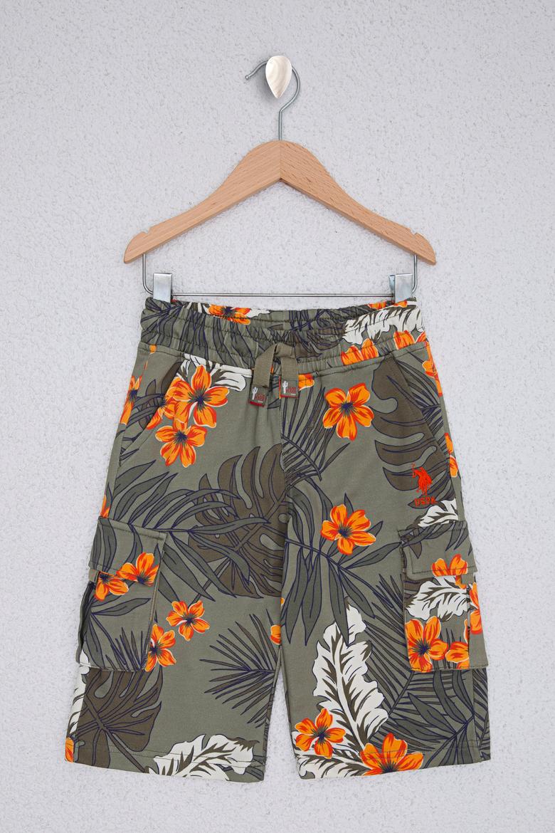 Çocuk Haki Örme Şort