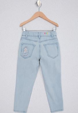 Kız Çocuk Mavi Jean Pantolon - 50222898009