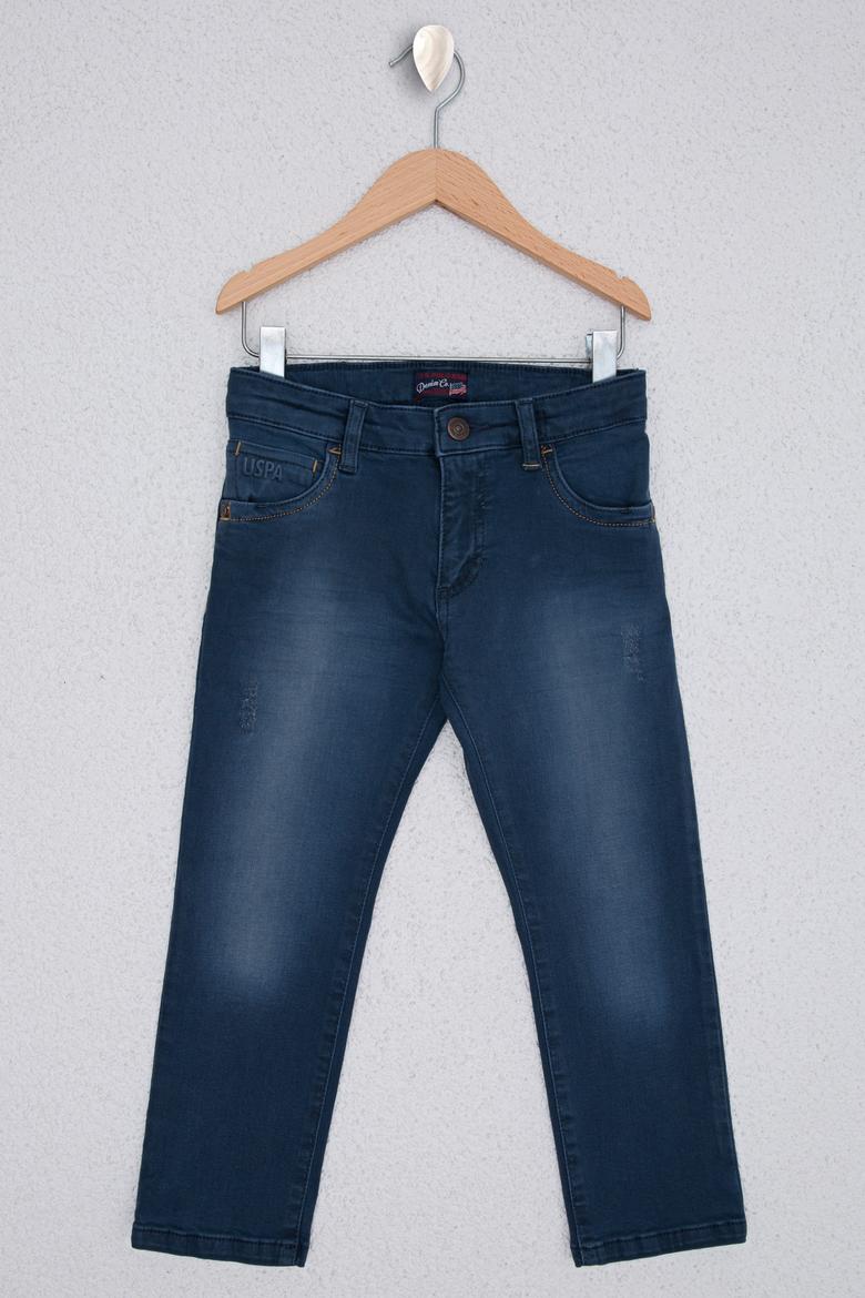 Erkek Çocuk Mavi Denim Pantolon