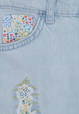 Kız Çocuk Mavi Jean Pantolon - 50222898009