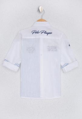 Erkek Çocuk Beyaz Uzun Kollu Gömlek - 50219414011
