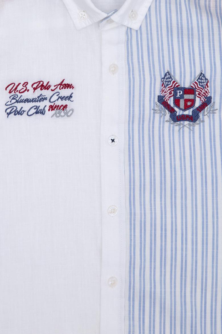 Erkek Çocuk Beyaz Uzun Kollu Gömlek - 50219414011