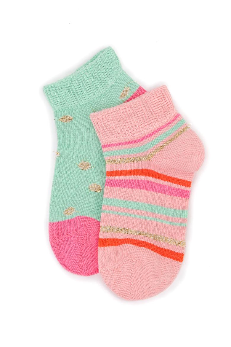 2'li Paket Kız Çocuk Patik Çorap