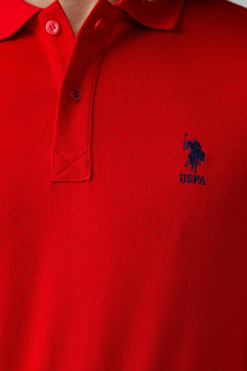 Erkek Kırmızı Basic Polo Yaka Tişört