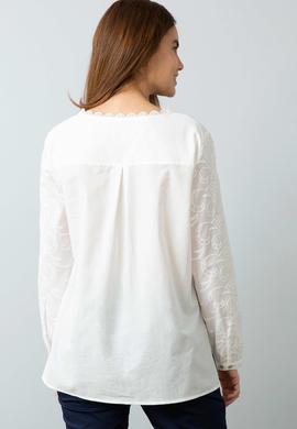 Kadın Beyaz Gömlek Uzunkol - 50200927002