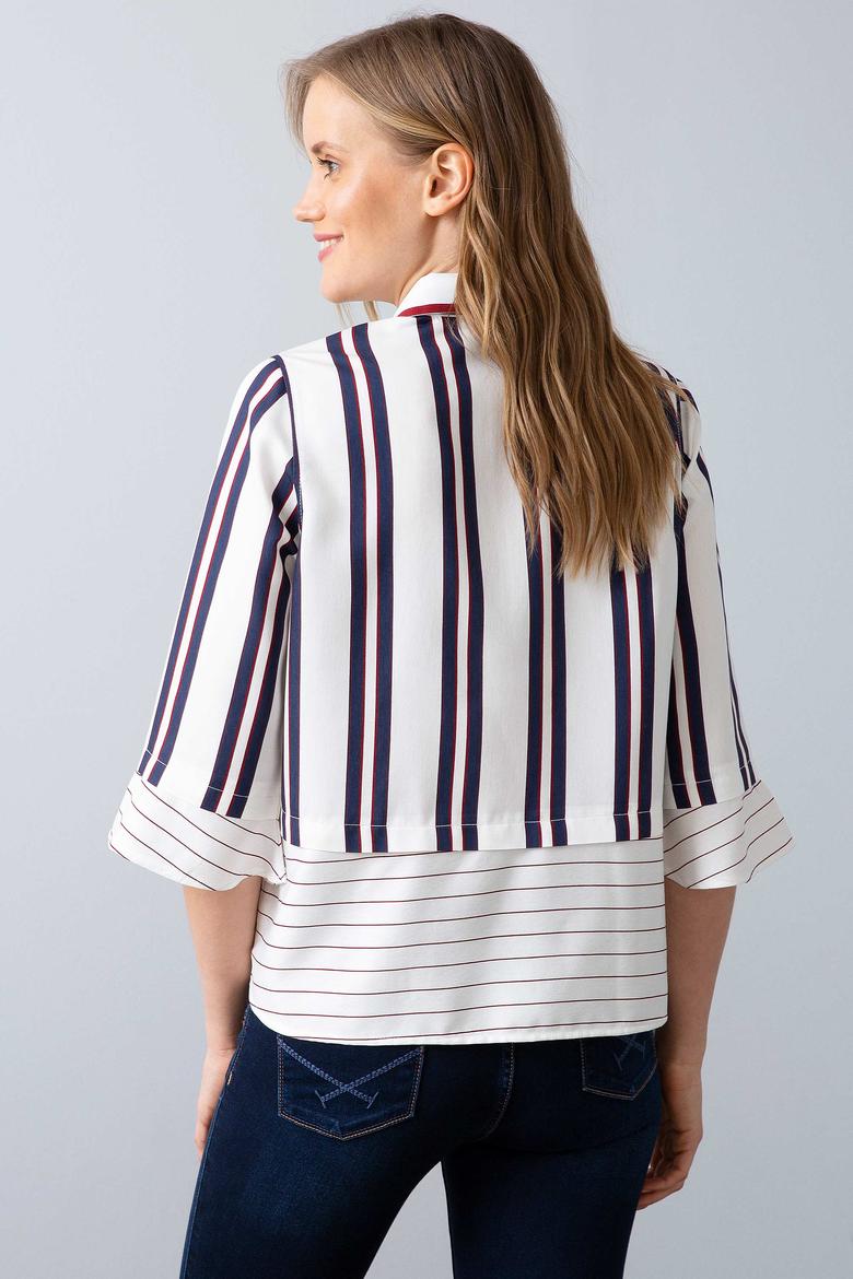 Kadın Beyaz Gömlek Uzunkol - 50202391014