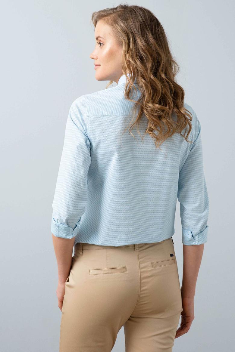 Kadın Mavi Gömlek Uzunkol - 50201773004