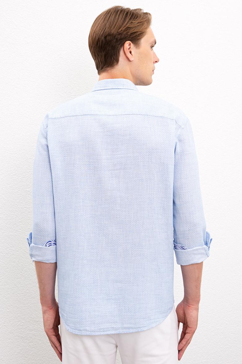 Erkek Mavi Gömlek Uzunkol - 50218624003