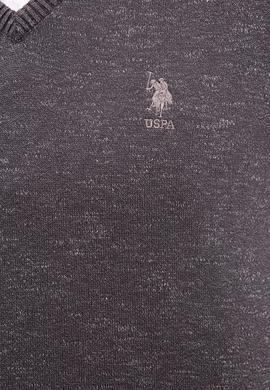 Erkek Antrasit Melanj V-Yaka Triko Kazak - 50223888030