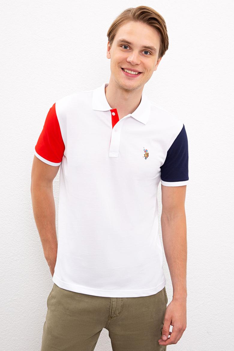 Erkek Beyaz Polo Yaka T-Shirt