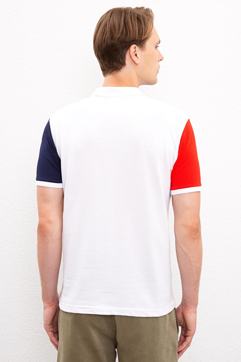 Erkek Beyaz Polo Yaka T-Shirt - 50217992025