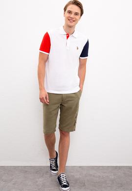 Erkek Beyaz Polo Yaka T-Shirt - 50217992025