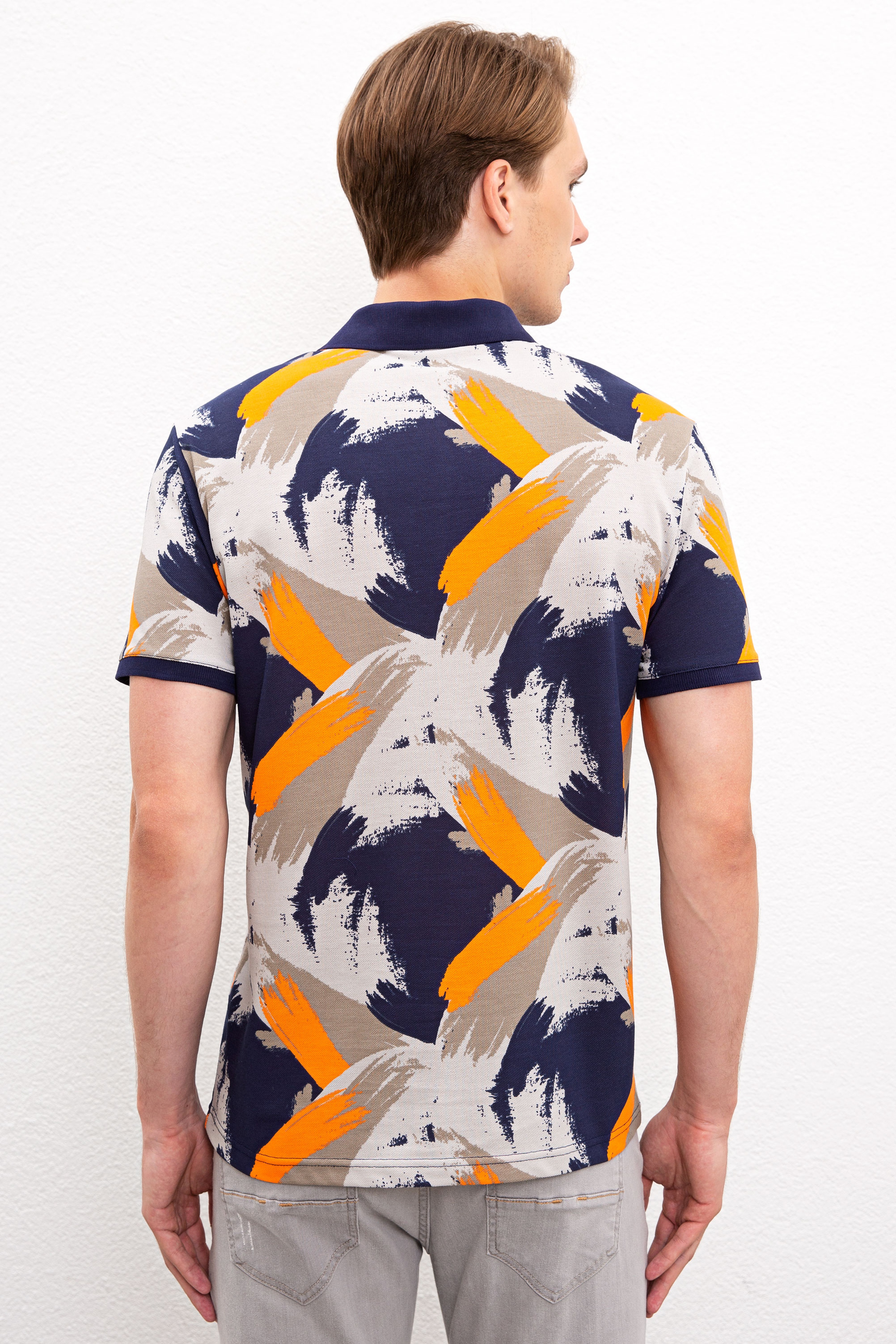 Erkek Lacivert T-Shirt - Image 3