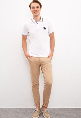 Erkek Beyaz Polo Yaka T-Shirt - 50225241005