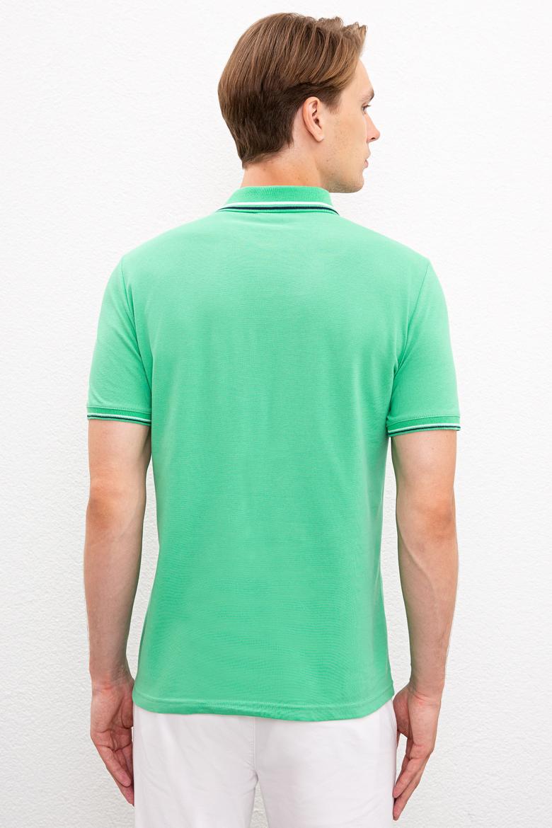Erkek Elma Yeşili Polo Yaka T-Shirt - 50225241015