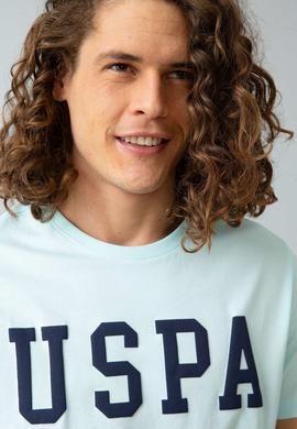 Erkek Nil Yeşili Bisiklet Yaka T-Shirt Basic - 50199830123