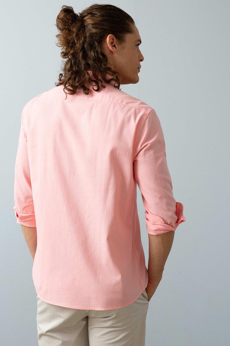 Erkek Pembe Gömlek Uzunkol Basic - 50200062017