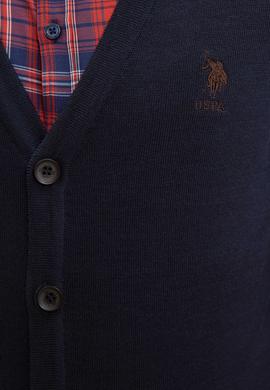 Erkek Lacivert  Triko Hırka Basic - 50206757049