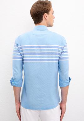 Erkek Mavi Gömlek Uzunkol - 50219641023