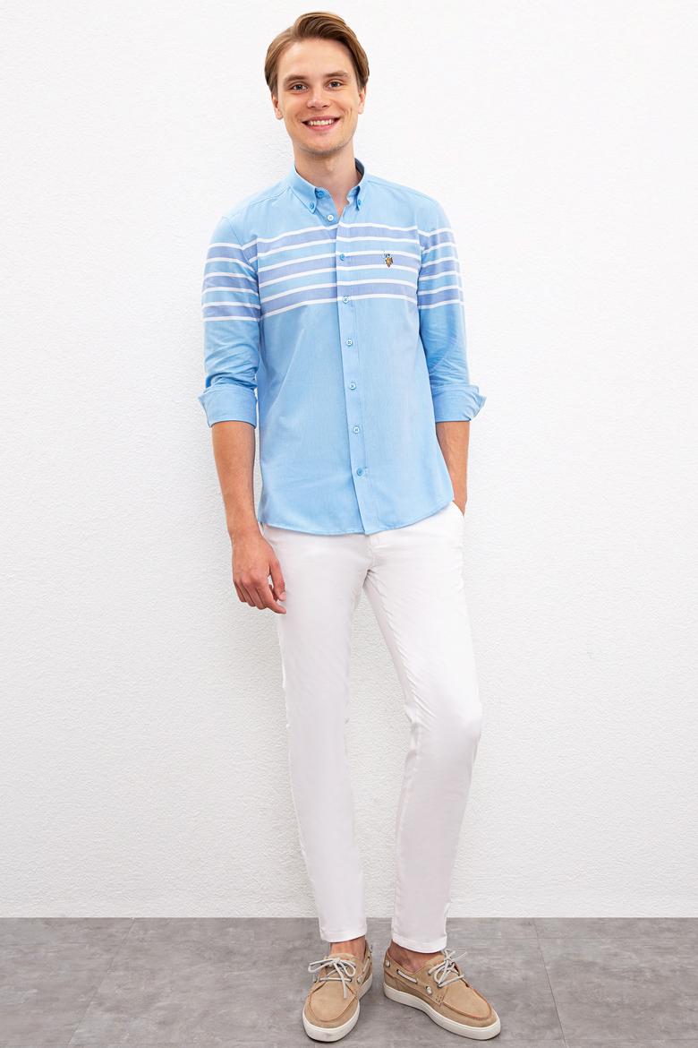 Erkek Mavi Gömlek Uzunkol - 50219641023