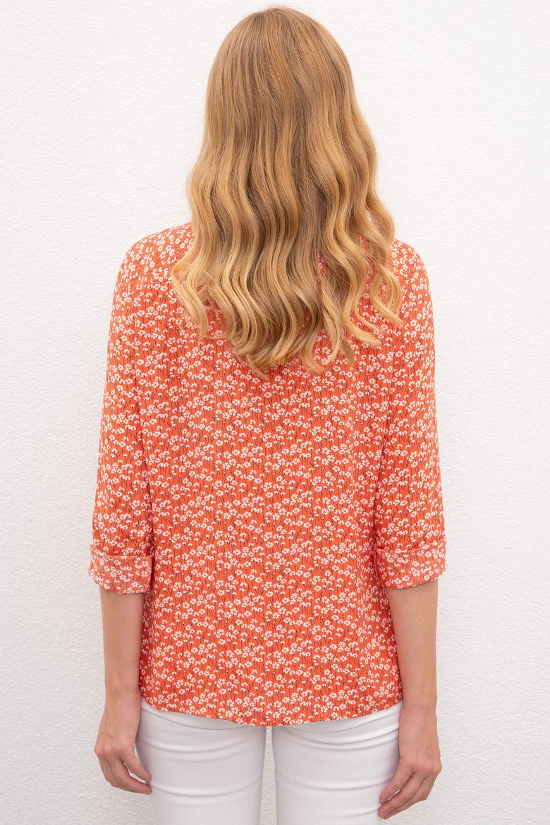 Kadın Somon Gömlek Uzunkol - 50201123009