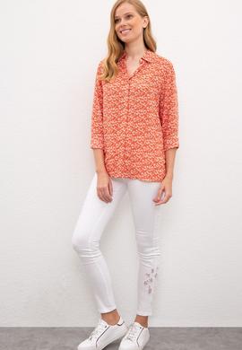 Kadın Somon Gömlek Uzunkol - 50201123009